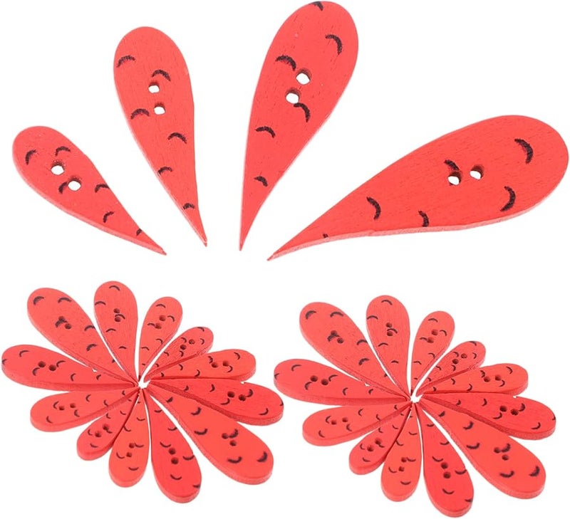 Didiseaon 200pcs Carrot Shape Buttons for Clothing Crafts Coats Sweaters Creative Embellishments - Image 1